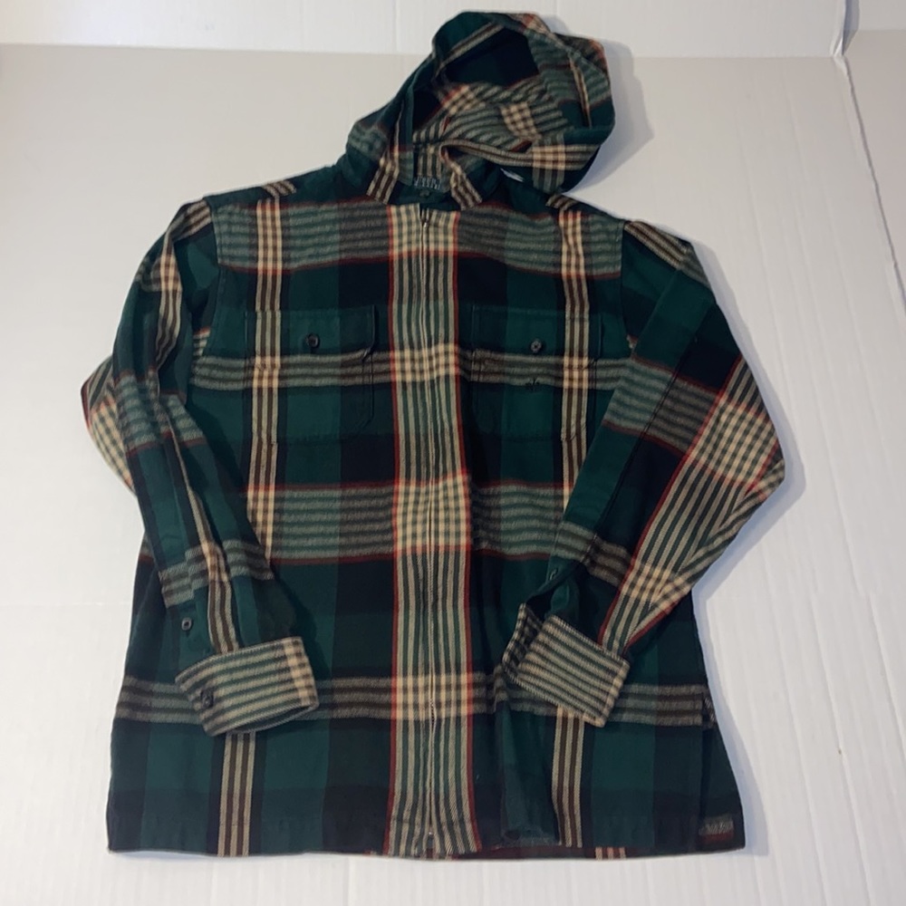 Lauren Ralph Lauren Full Zip Flannel Hooded Jacket Size Petite